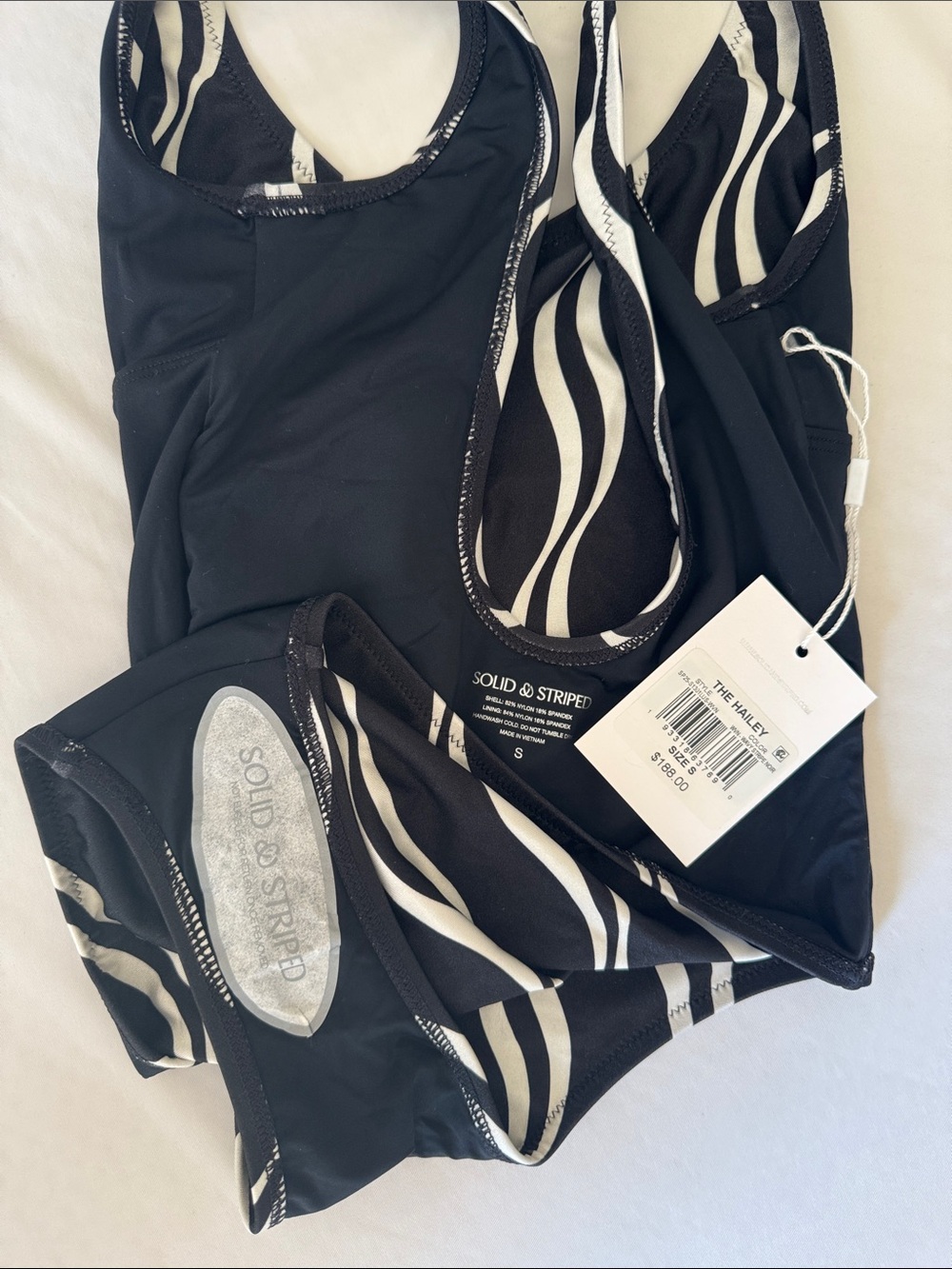SOLID & STRIPED The Hailey Wave Stripe One-Piece Swimsuit - Picture 6 of 6